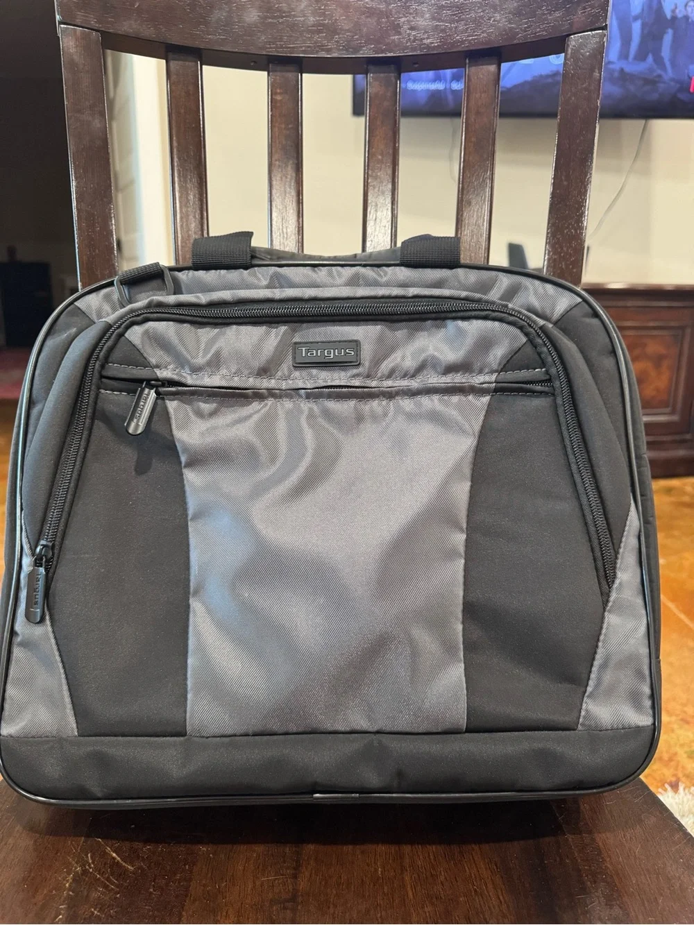 Targus Two-Tone Gray and Black Laptop Briefcase